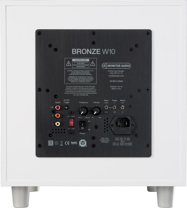 Image du produit Monitor Audio Subwoofer Bronze W10 Blanc (1 pièce, 220 W)