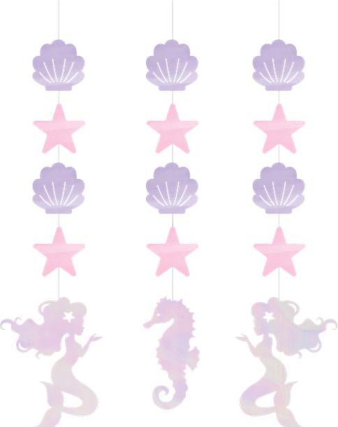 Immagine prodotto Creative Party Decorazioni a sospensione Mermaid Sirène