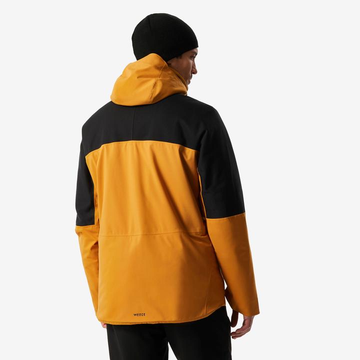 Immagine prodotto Wedze Giacca da sci da uomo impermeabile e resistente - 500 cammello/nero (M)