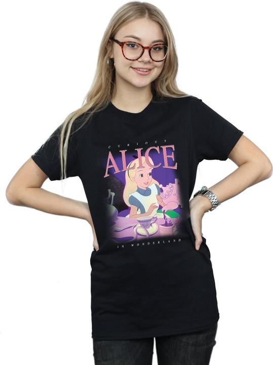 Actual product image Disney Womens/Ladies Alice in Wonderland Montage Cotton Boyfriend T-Shirt (XL)