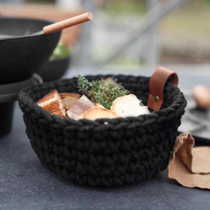 Actual product image ASA Selection ASA crochet basket S black 17 cm