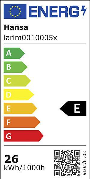 Energy Label Hansa Larimar LED floor light, touch sensor, height 1997 mm, white. (4700 lm)