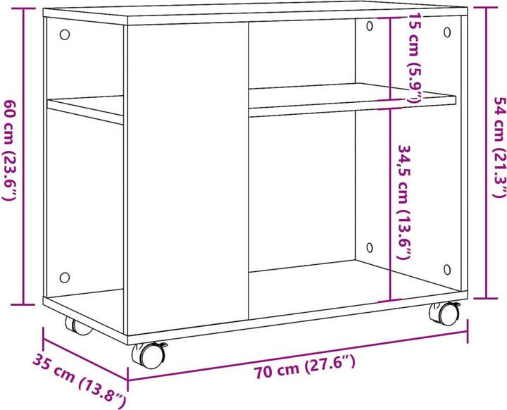 Image du produit VidaXL Lisotianka (70 x 32 x 15 cm)