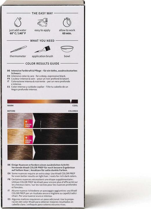 Image du produit Khadi Couleur des cheveux végétaux (Noir)