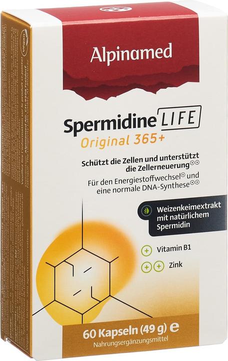 Actual product image Alpinamed Spermidinelife Original Caps 60 Capsules (60 Piece, Capsules, 80 g)