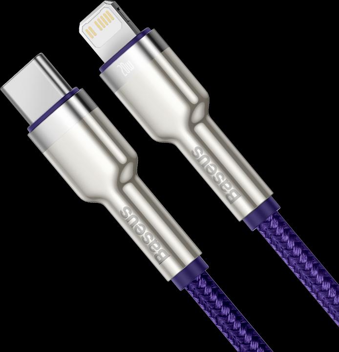 Produktbild Baseus Cafule Series USB-C cable for Lightning, 20W, 2m (purple) (2 m, USB 2.0)