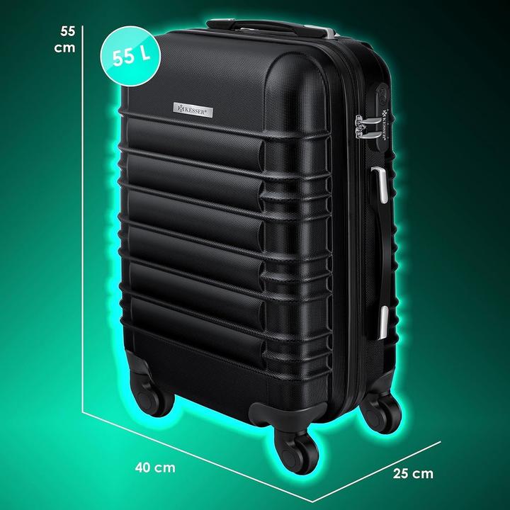 Kesser Handgepäck Koffer mit Kofferwaage & Zahlenschloss (55 l, Hand luggage (up to 50 litres))