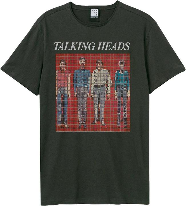 Actual product image Amplified Unisex Adult Buildings And Food Talking Heads T-Shirt (XS)