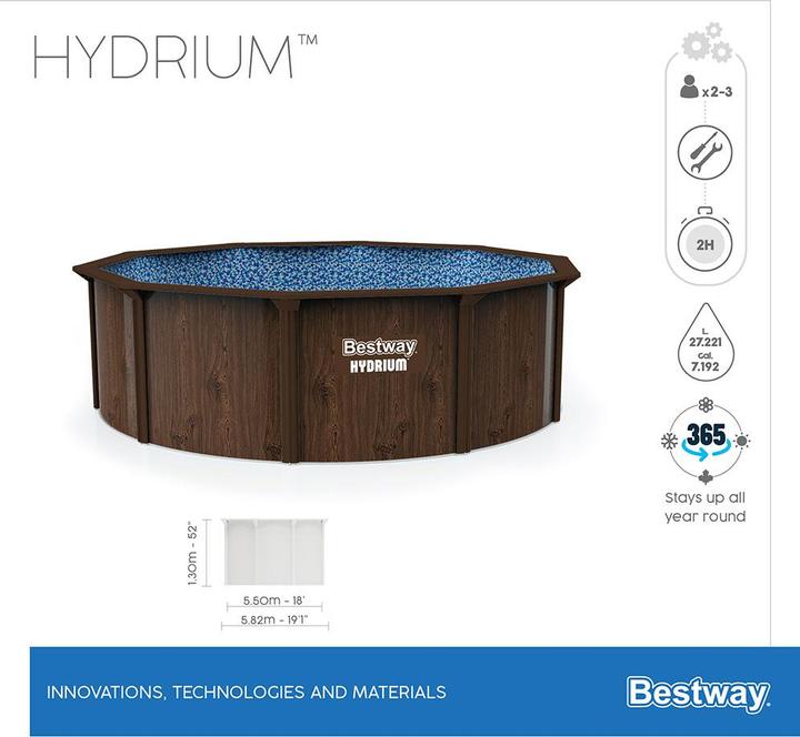 Produktbild Bestway Hydrium (Ø 550 x 130 cm)