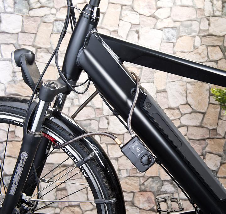 Produktbild Semptec App-gesteuertes Kabelschloss, Bluetooth, Alarm für Fahrrad, Tür u.v.m.