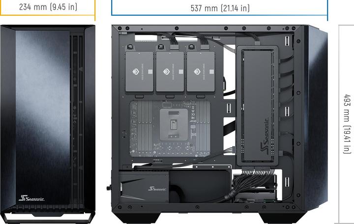 Actual product image Seasonic SYNCRO Q704 + SYNCRO DGC-750 (ATX, ITX, mATX)