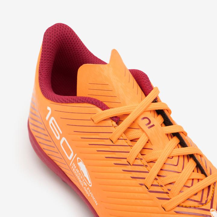 Actual product image Kipsta Kids football cam shoes MG with laces - 160 orange (35)