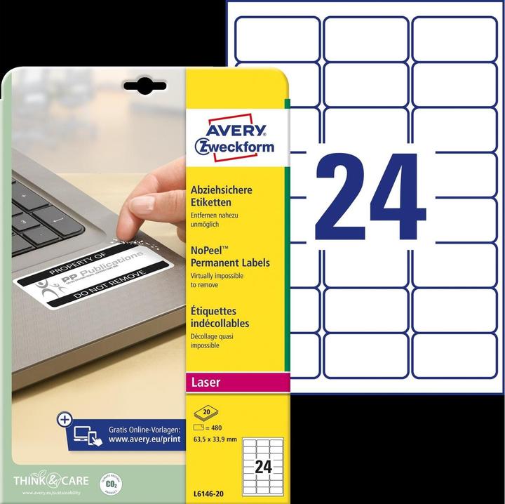 Image du produit Avery Étiquettes pelables