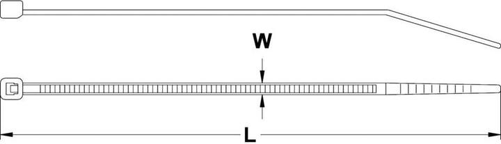 Produktbild Tru Components Kabelbinder, UV-stabilisiert (Kunststoffkabelbinder, 368 mm, 100 Stk.)
