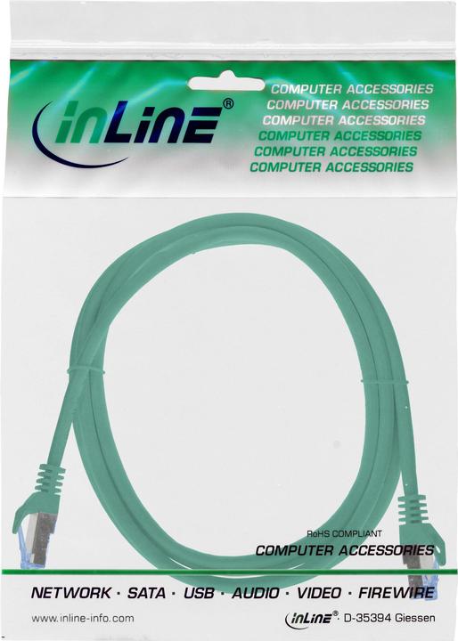Produktbild InLine Patchkabel (S/FTP, CAT6a, 2 m)