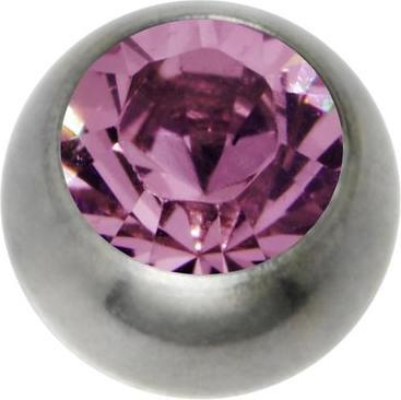Image du produit Bijouteria 1.2mm Titane élément de piercing (Cristallin, Titane)