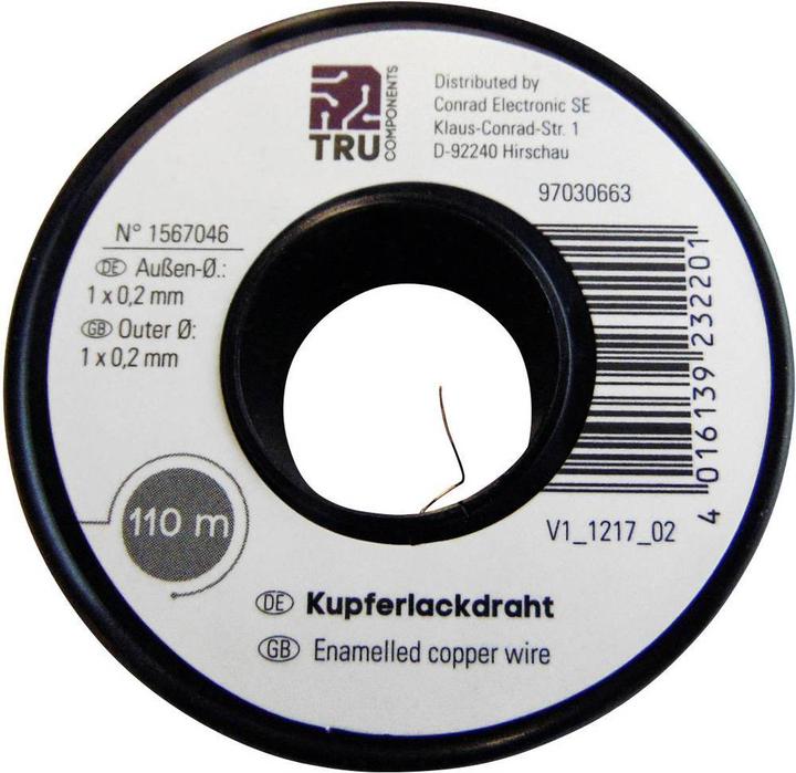 Produktbild Tru Components Kupferlackdraht (450 m)