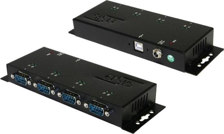 Actual product image Exsys EX-1334HMV-2, USB to 4x RS232 port, metal housing