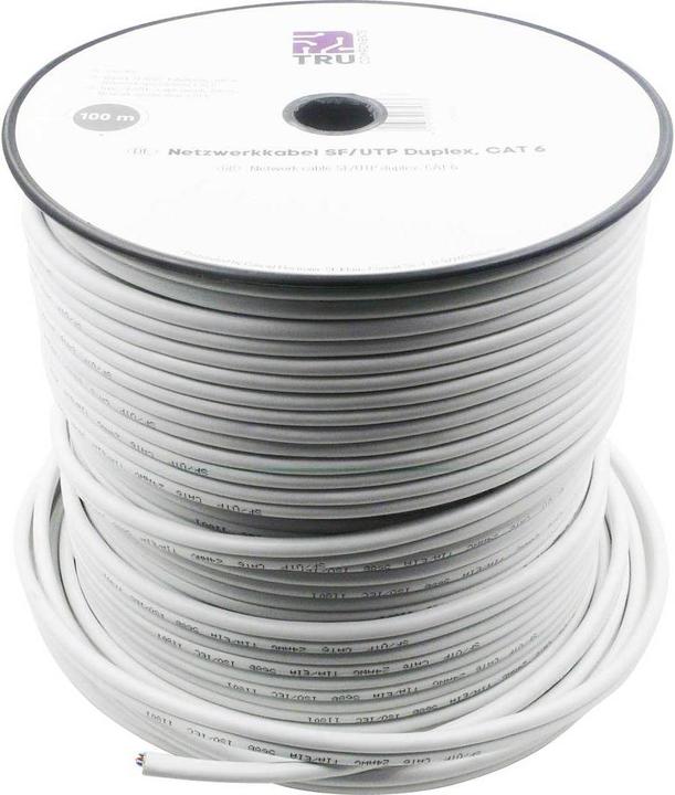 Image du produit Tru Components Câble de réseau (SF/UTP, CAT6, 100 m)