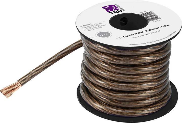 Tru Components CCA power cable (5 m)
