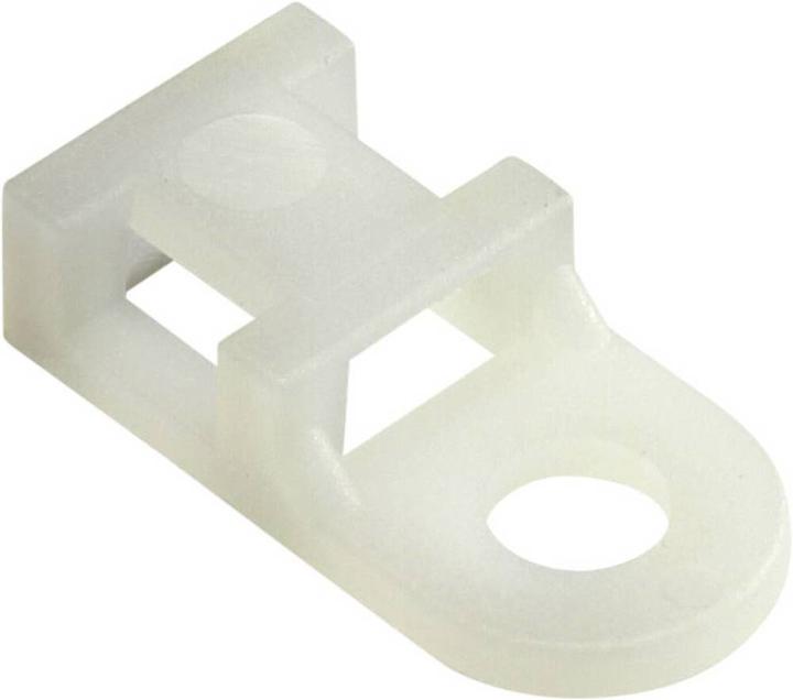 Tru Components Screwable mounting base (Fixing loops, 19 mm, 100 pcs.)