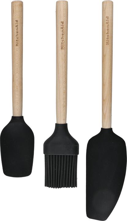 Actual product image KitchenAid 3-Piece Bamboo Baking Set with Spoon Spatula, Pastry Brush and Mixer Spatula