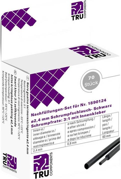 Produktbild Tru Components Schrumpfschlauch-Nachfüll-Set (70 x)