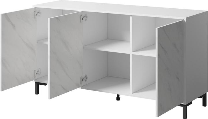 Produktbild Cama MARMO 3D Kommode 150x45x80 5 cm weiss matt/marmorweiss (150 x 45 x 80 cm)