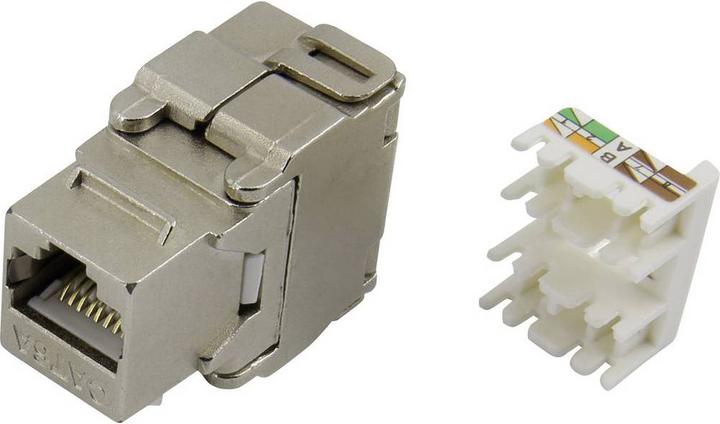 Actual product image Tru Components Modular socket, tool-free Socket, straight 93013c1179 Metal 1425903 1 pc.