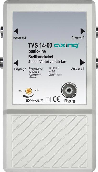 Actual product image Axing CATV distribution amplifier TVS 14-00 4-fold (Original remote control)