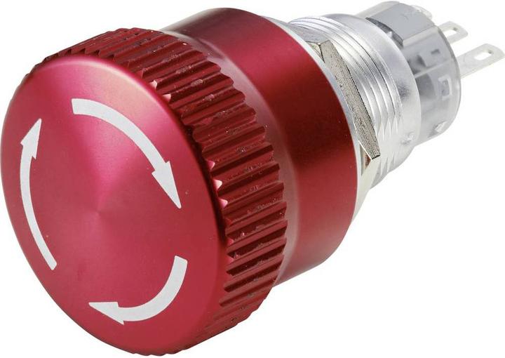 Image du produit Tru Components Bouton d'arrêt d'urgence à verrouillage 19 mm Aluminium
