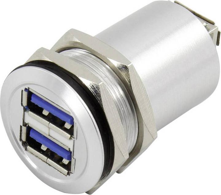 Produktbild Tru Components USB A Doppeleinbaubuchse 3.0
