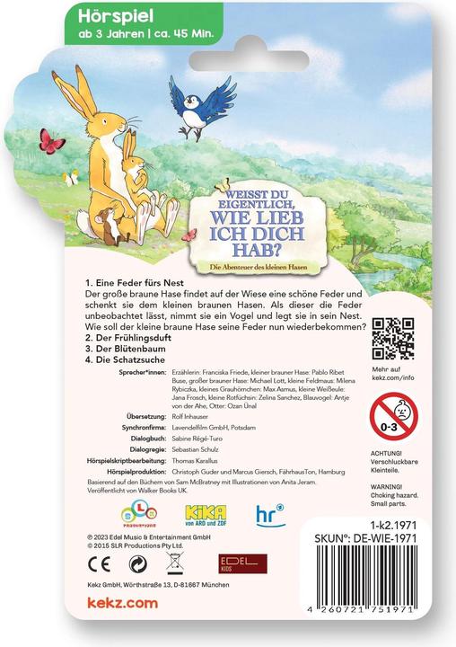 Actual product image Kekz Do you know how much I love you? - A feather for the nest, 1 audio chip (German)