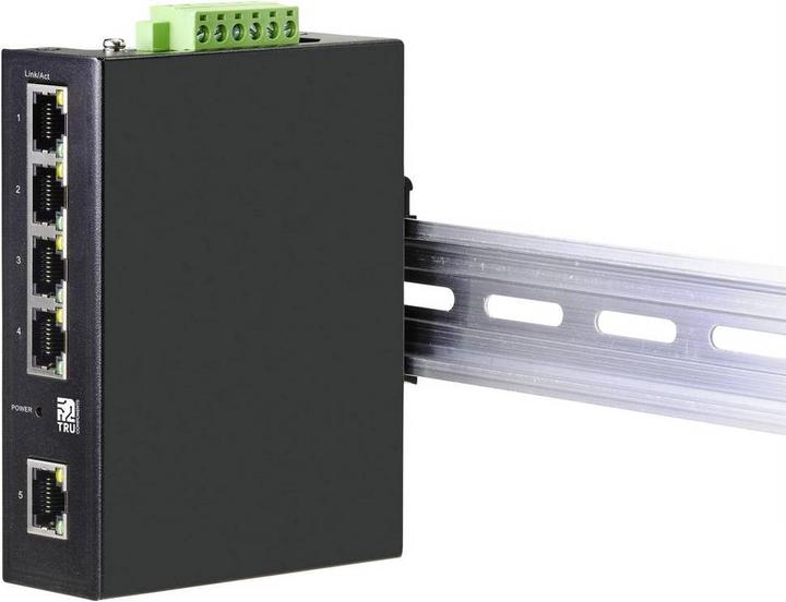 Actual product image Tru Components Industrial Ethernet switch, 5 ports 1000Base-T (5 Ports)