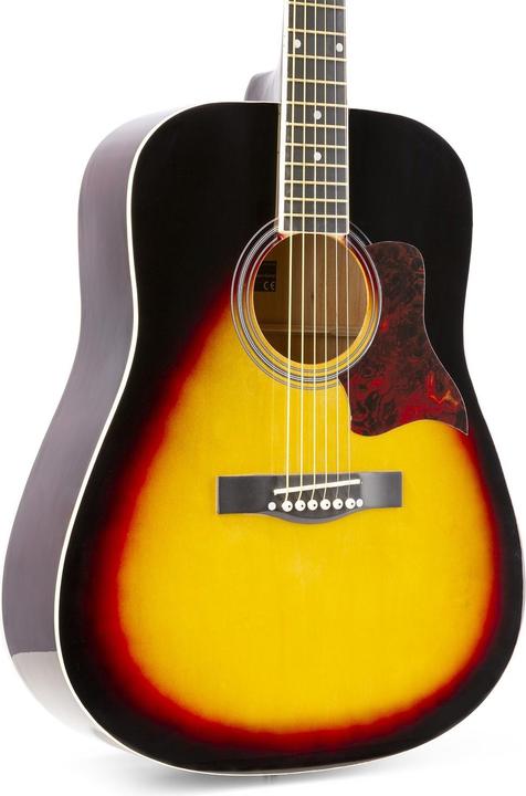 Image du produit Max Guitare western SoloJam Set Sunburst (Set de guitares acoustiques, Palissandre, Tilleul)
