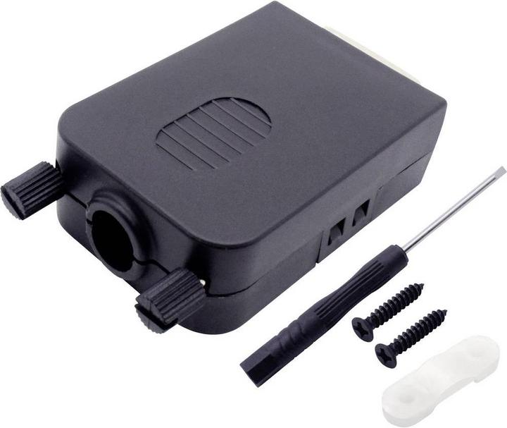 Produktbild Tru Components Modular D-Sub Einbaustecker 15 pol. mit Verriegelungsschrauben und Gehäuse