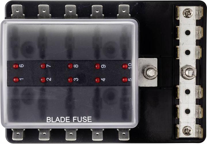 Actual product image Tru Components Car fuse holder with status display Suitable for flat fuse standard 30 a 32 (30 A)