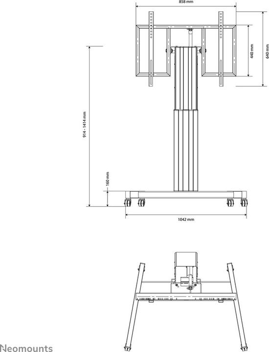 Actual product image Neomounts Plasma-M2500t (Universal, 100", 150 kg)