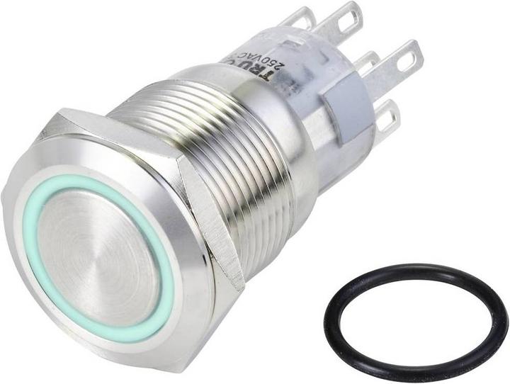Tru Components Bouton-poussoir série LAS1-AGQ-22E LED 24 V