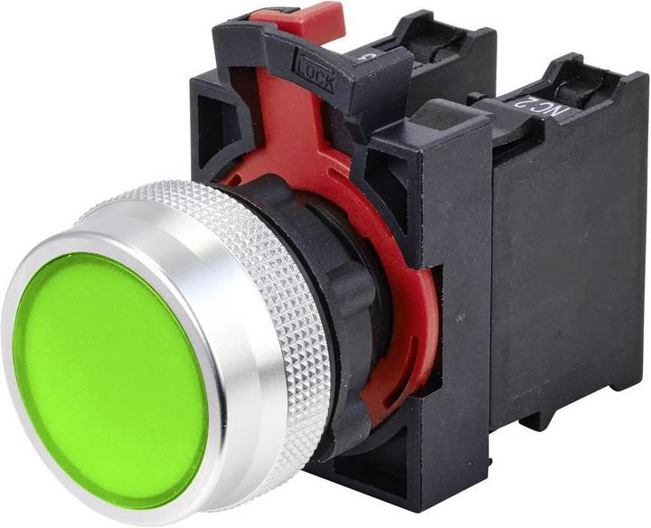 Productafbeelding Tru Components Drukschakelaar 22 mm met vergrendeling ONPOW26-11Z/G