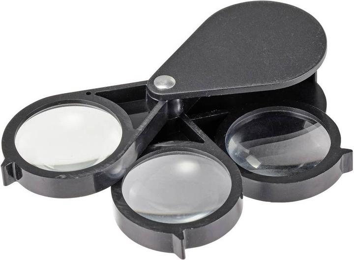 Actual product image Tru Components 3-lens magnifier 27 mm 5/10/15x