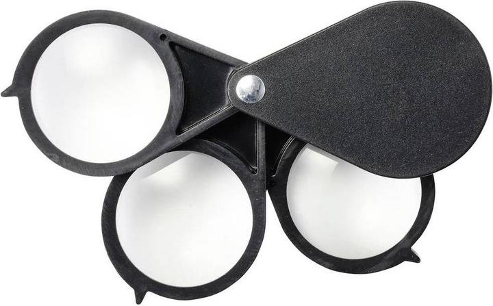 Actual product image Tru Components 3-lens magnifier 27 mm 5/10/15x