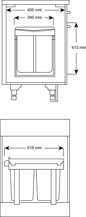 Actual product image Relaxdays Pull Out Bin