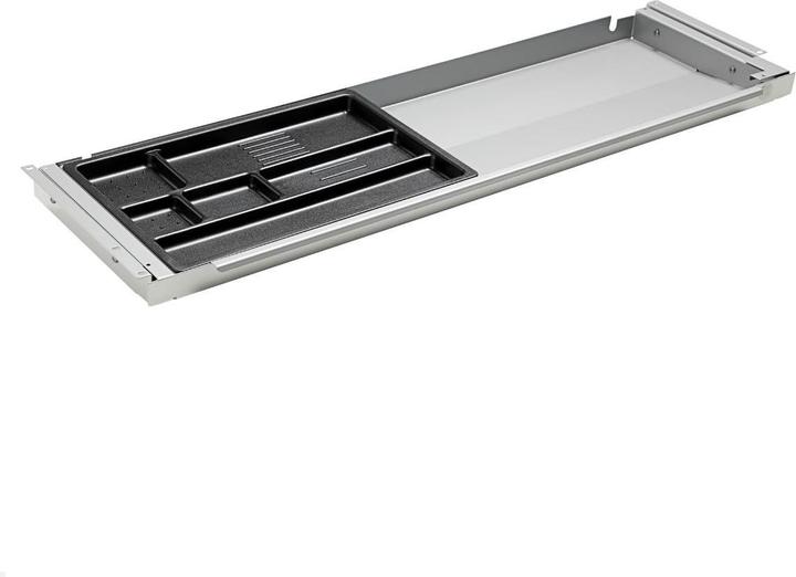 TecLines TUS001A Under-counter drawer with plastic insert L, silver
