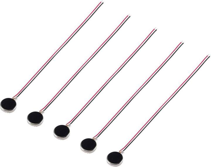 Actual product image Tru Components 5 pcs. Vibration motors DC 3V, 10 x 2.7 mm (Vibrators)