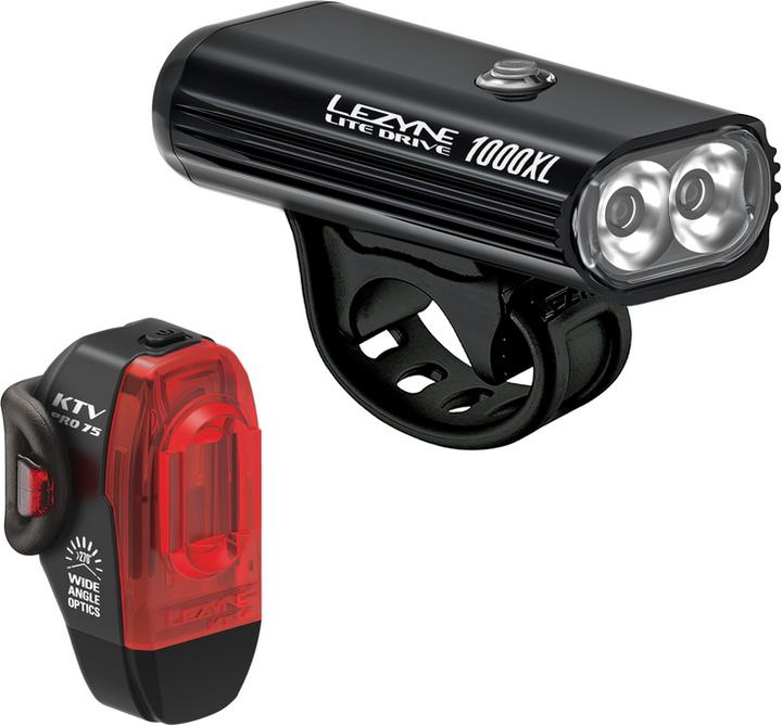Produktbild Lezyne Lite Drive 1000XL / KTV Pro Pair (1000 lm, 75 lm)