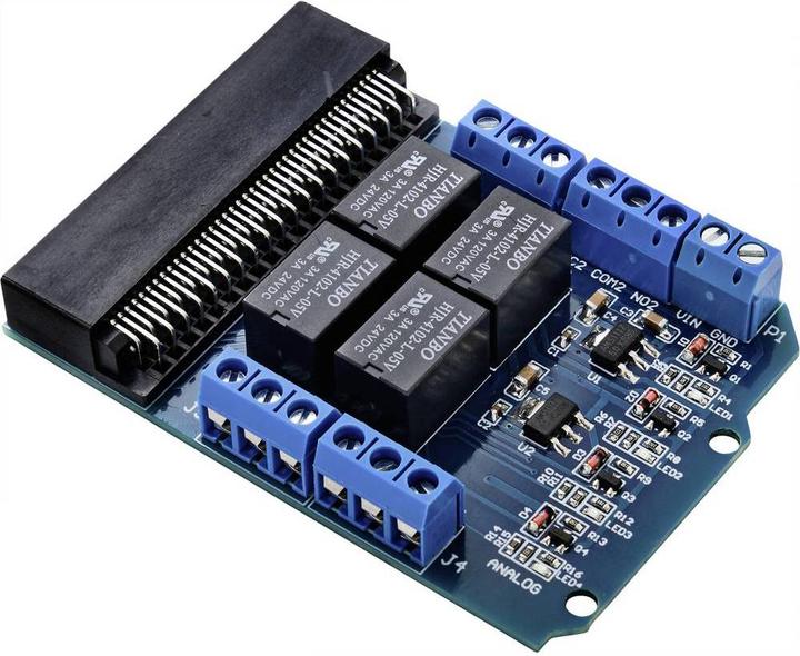 Tru Components 4-channel relay module for BBC