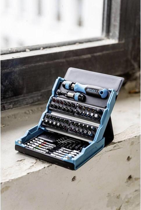 Productafbeelding HAZET Bitset 2200SC-1, 69 stuks (Phillips kruis PH M2, Phillips kruis PH M3, Kruis Pozidriv PZ M2, Kruis Pozidriv PZ M3)
