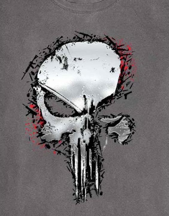 Immagine prodotto Maglietta Unisex Adulto Punisher Metallic Skull (XL)