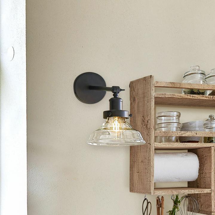 Image du produit Loberon Applique Manel noir/clair (E27)